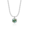 Luxury 1CT GRA Sparkling Moissanite Diamond White - 100 Cut Blue Green / 40 plus 5cm / 1ct silver|China Mainland