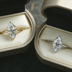 Moissanitring Silber 925 Sterling vergoldet