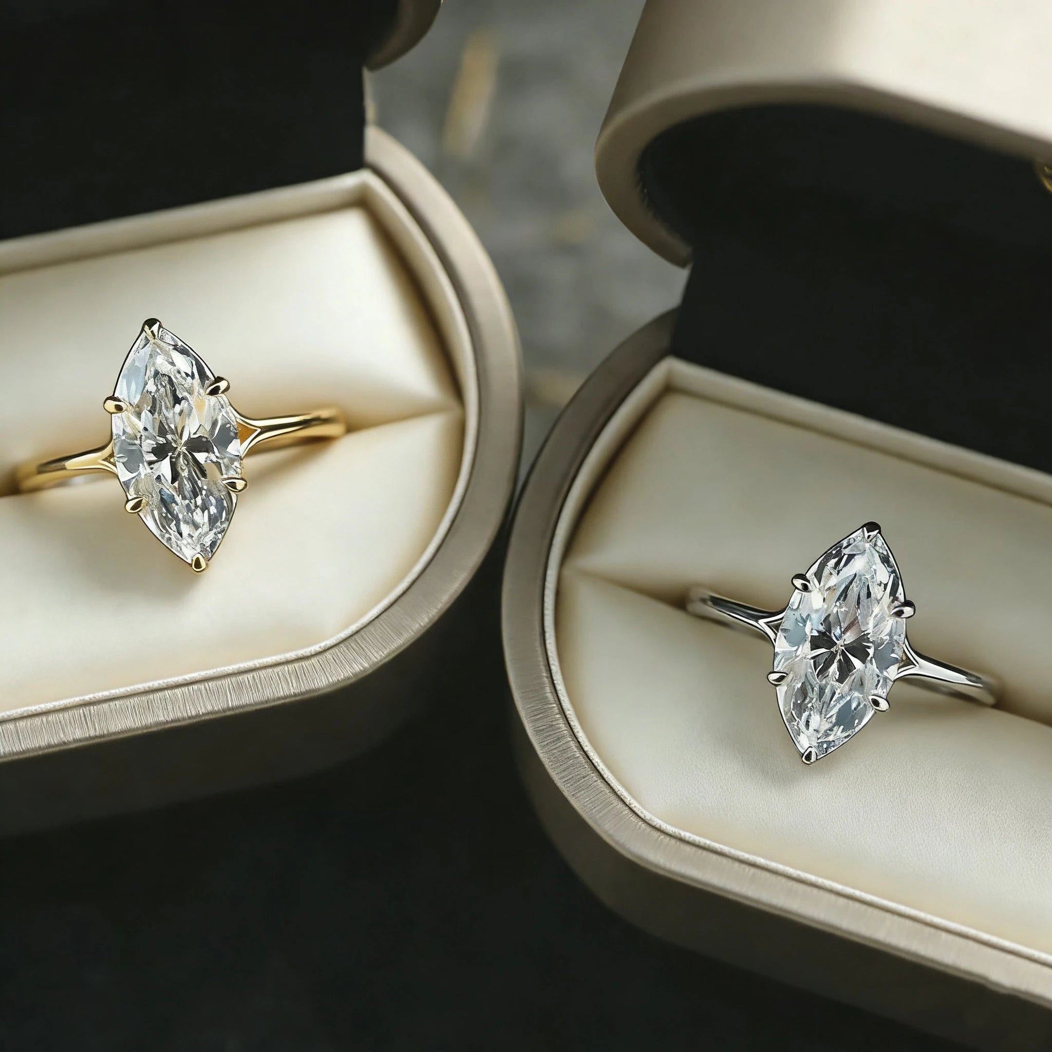 Moissanite Ring silver 925 sterling gold plated