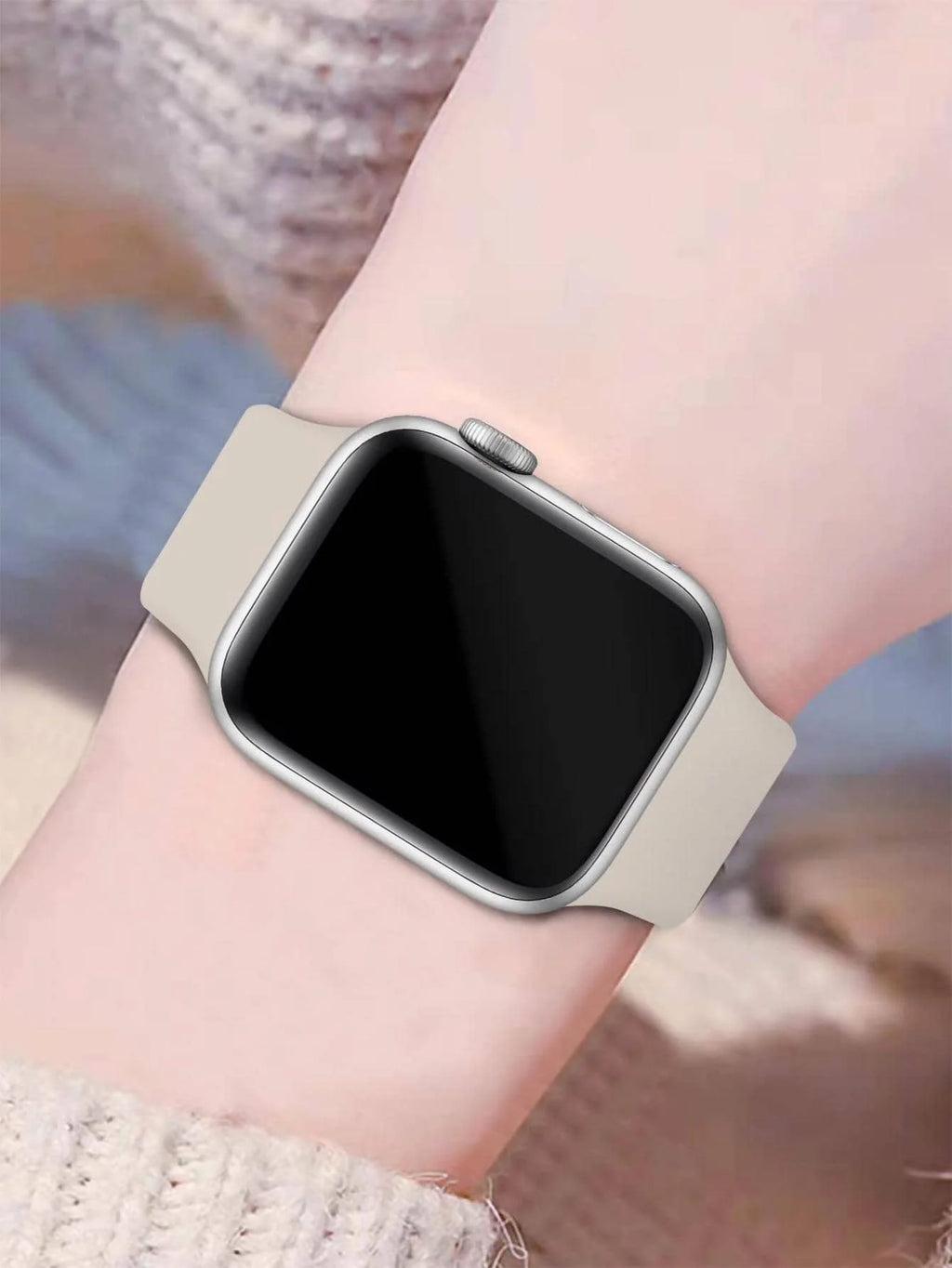 Soft Silicone Waterproof Sports Watch Band Compatible
