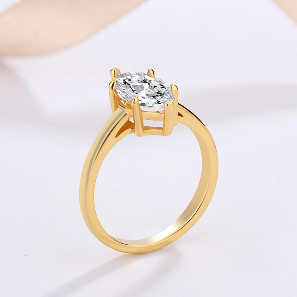 1CT 2CT 3CT Marquise Cut Solitaire Moissanite