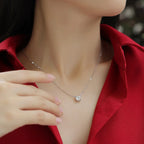 Moissanite Dia 6.5mm 0.5-5CT Woman Pendant Sier