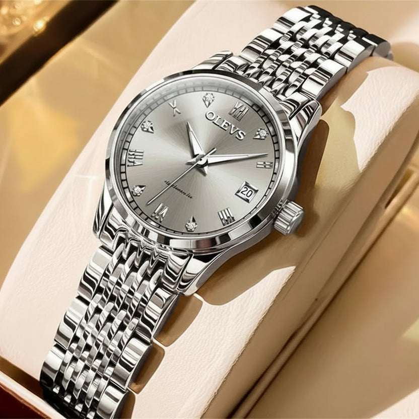 OLEVS 6607+6602 Original Men Women Watch Luxury Brand - Women / United States, Women / China Mainland