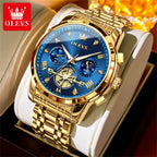 Olevs Men's Watches Classic Multifunctional Flywhe