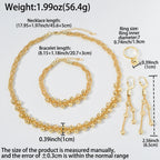 Pearl Pendant 4pcs Jewelry Set Colorful Beads Necklace
