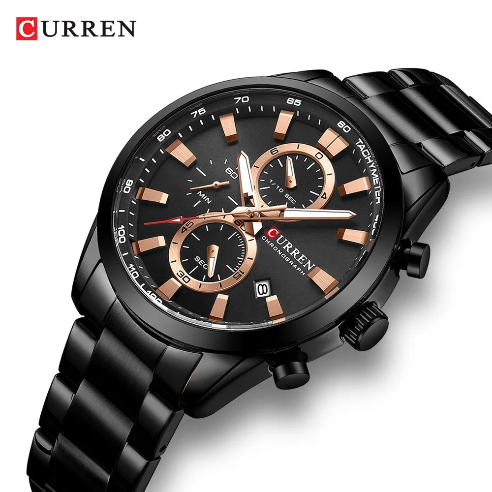 Curren 8445 Men's Multifunctional Waterproof Wrist