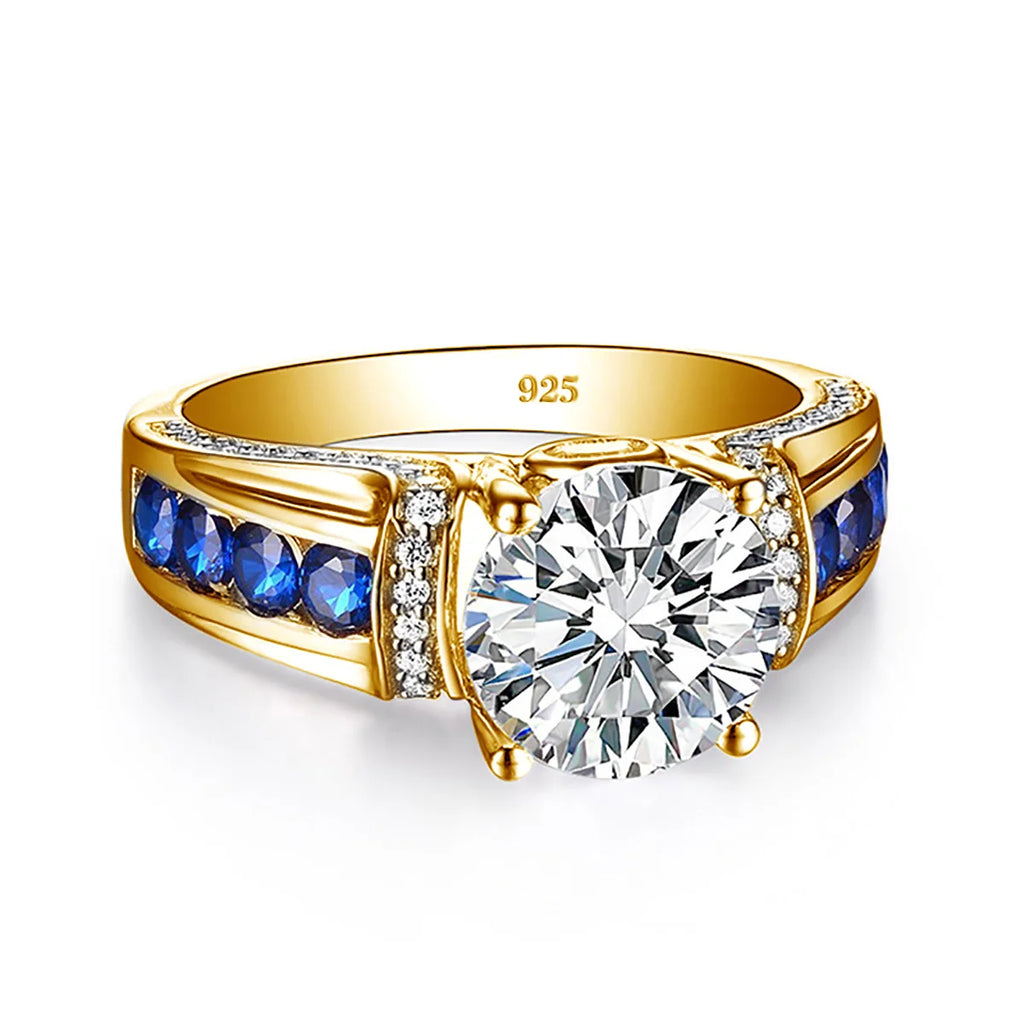 Certified D Color VVS1 2ct Moissanite Diamond Ring