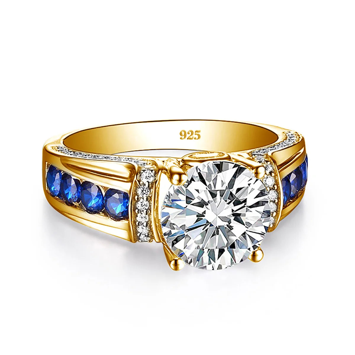 Certified D Color VVS1 2ct Moissanite Diamond Ring