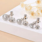 Boucles d'oreilles halo Moissanite 0.3-1CT couleur D en argent sterling 925