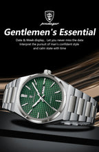 Poedagar Top Original Quartz Men Clock Waterproof