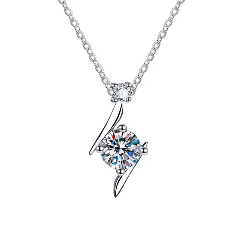 1.0 carat women moissantie pendant necklace for.