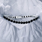 EUREKA  Hip Hop Tennis Bracelet Zirconia Copper