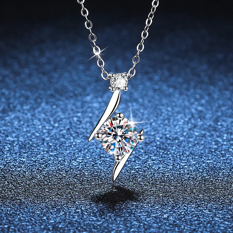 1.0 carat women moissantie pendant necklace for.
