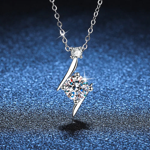 1.0 carat women moissantie pendant necklace for.