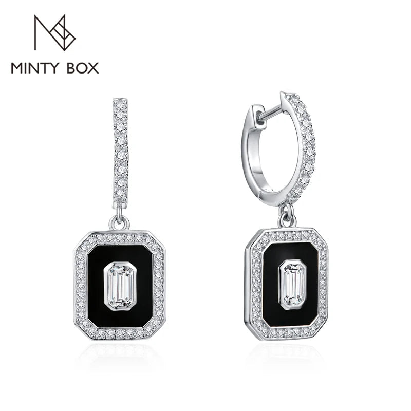 Mintybox D Color Au585 Moissanite Earrings for