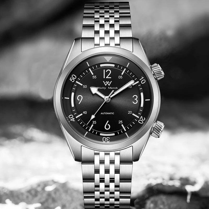 WM Watch Automatic Mechanical Watches Water Resist
