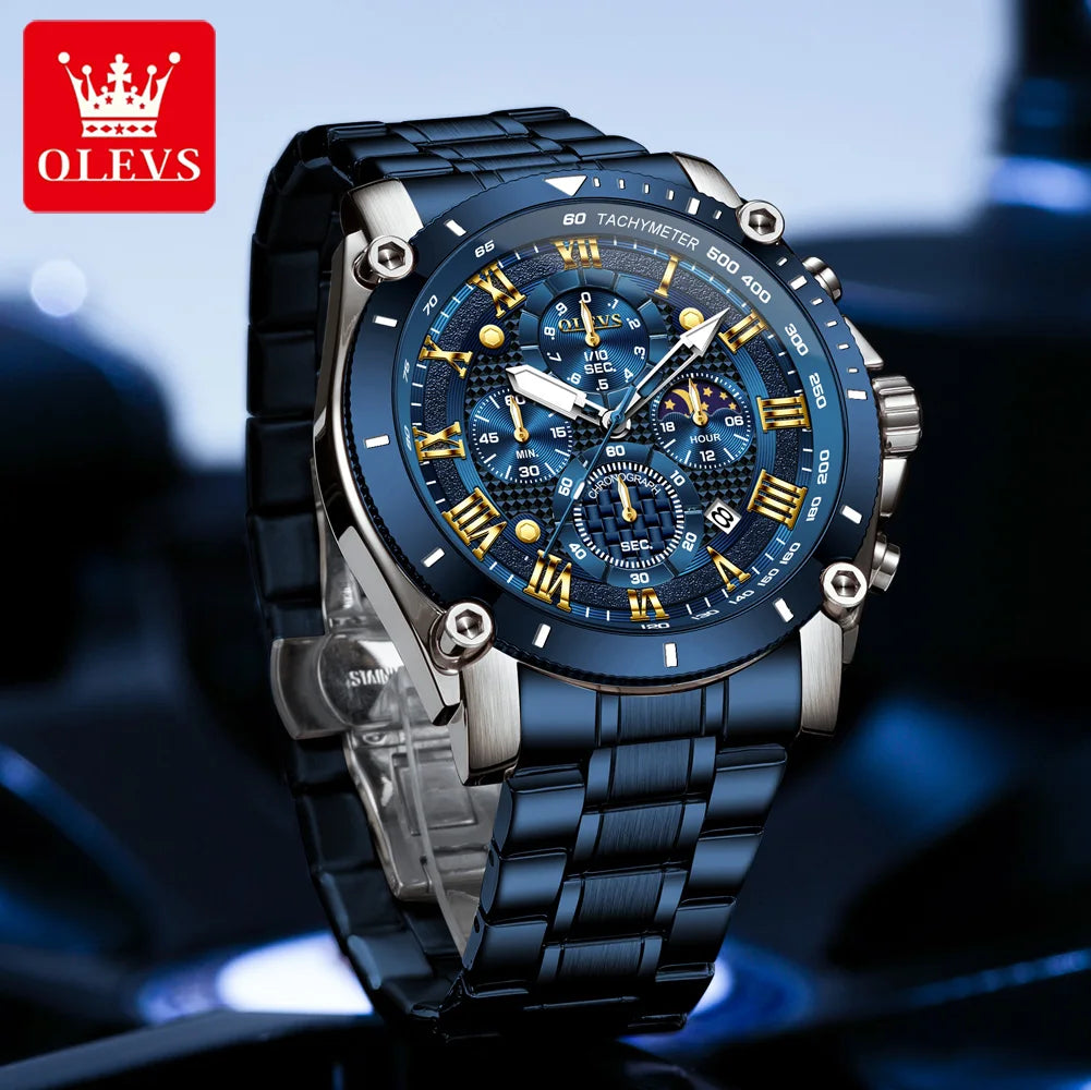 OLEVS Men's Luxury Chronograph Waterproof Watch