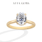 Attagems Oval Cut 9*7mm 2.0CT Dvvs1 Moissanite