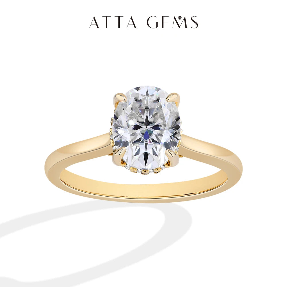 Attagems Oval Cut 9*7mm 2.0CT Dvvs1 Moissanite