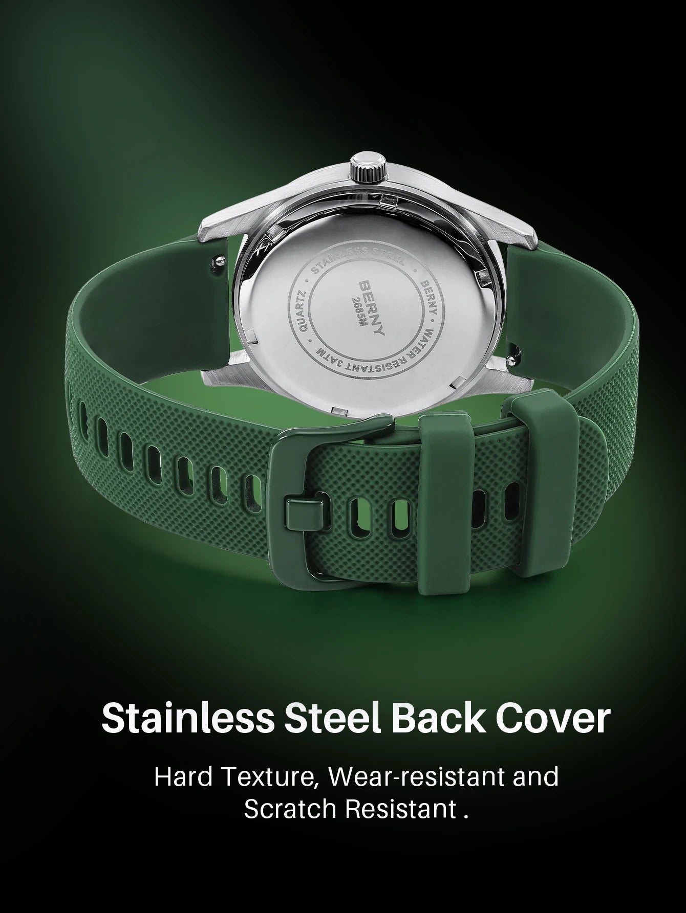 Berny Men's Watches Calendar Weeks Quartz Men.