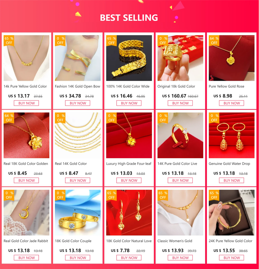 Chinese Tradition 18K Gold Pure Yellow Bangles.