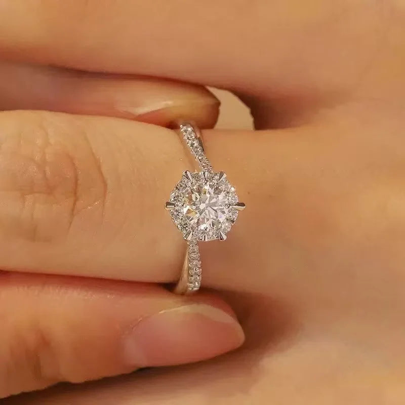 TEN Carats 0.5-1CT S925 sterling silver Moissanite.