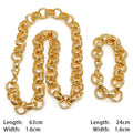 Hip Hop Long Linked Chain Golden Choker for Man Top - Gold-color / 63cm