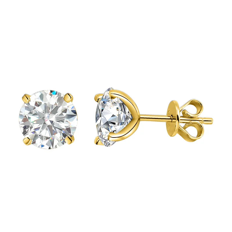 OEVAS Real 0.2CT-3CT D Color Moissanite Four Claws