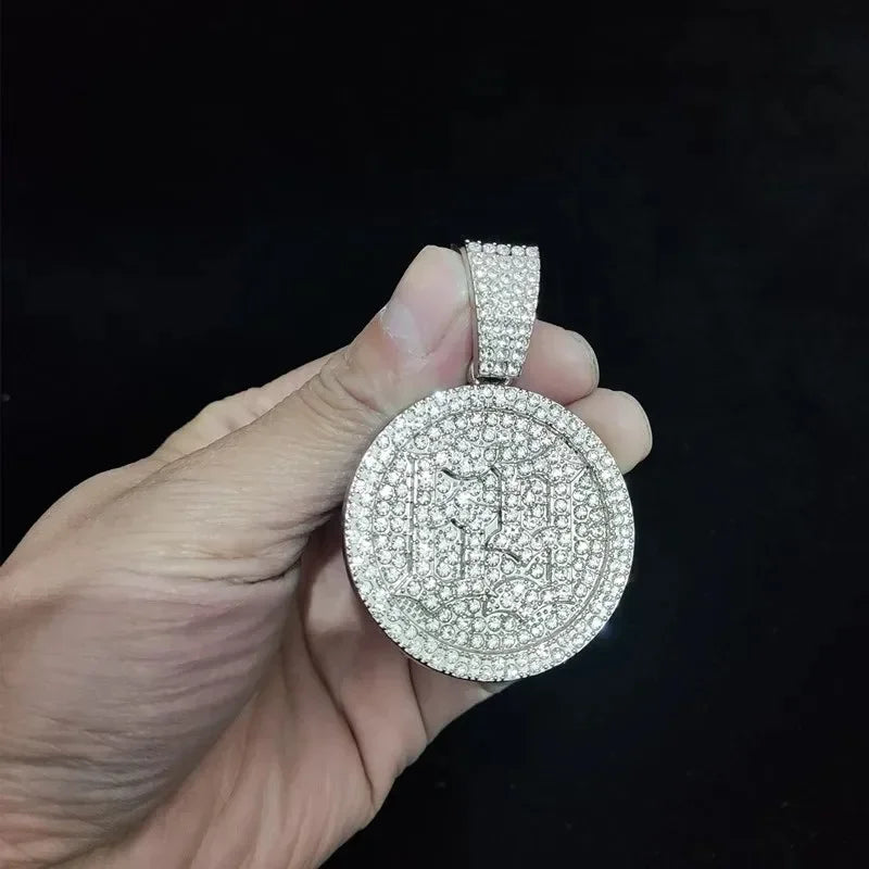 Men Women Hip Hop Number 69 Pendant Necklace Cryst