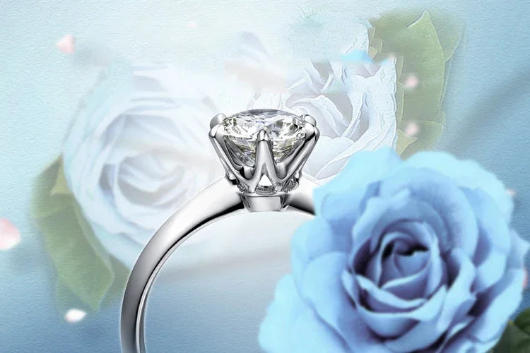 Hot New Luxury 925 Sterling Silver 1-3 Ct Real