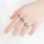 NeeTim 1-5CT Moissanite Ring Lab Diamond