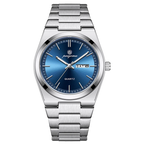 PAAZOMU Luxury Quartz Man Wristwatch Sport Men Watches - M930 Silver Blue
