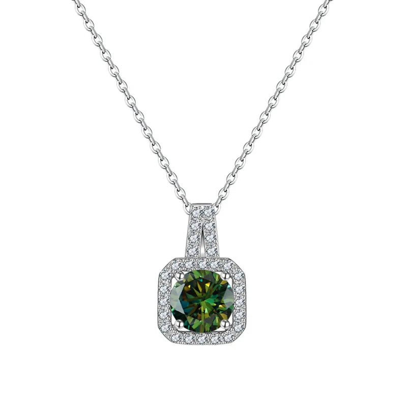 JoyceJelly Real S925 Sterling Silver 1 Carat Moiss