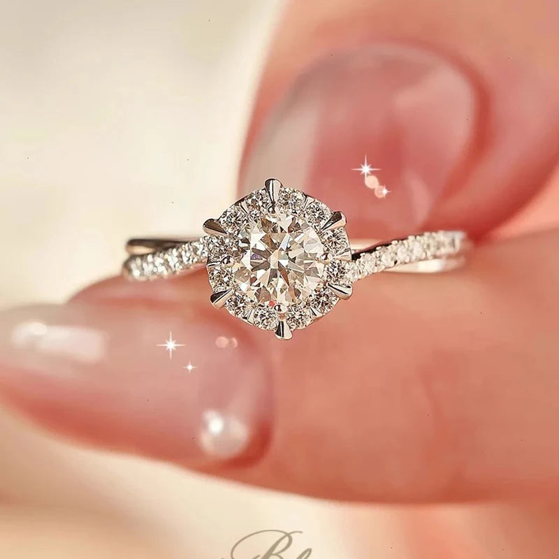 TEN Carats 0.5-1CT S925 sterling silver Moissanite.