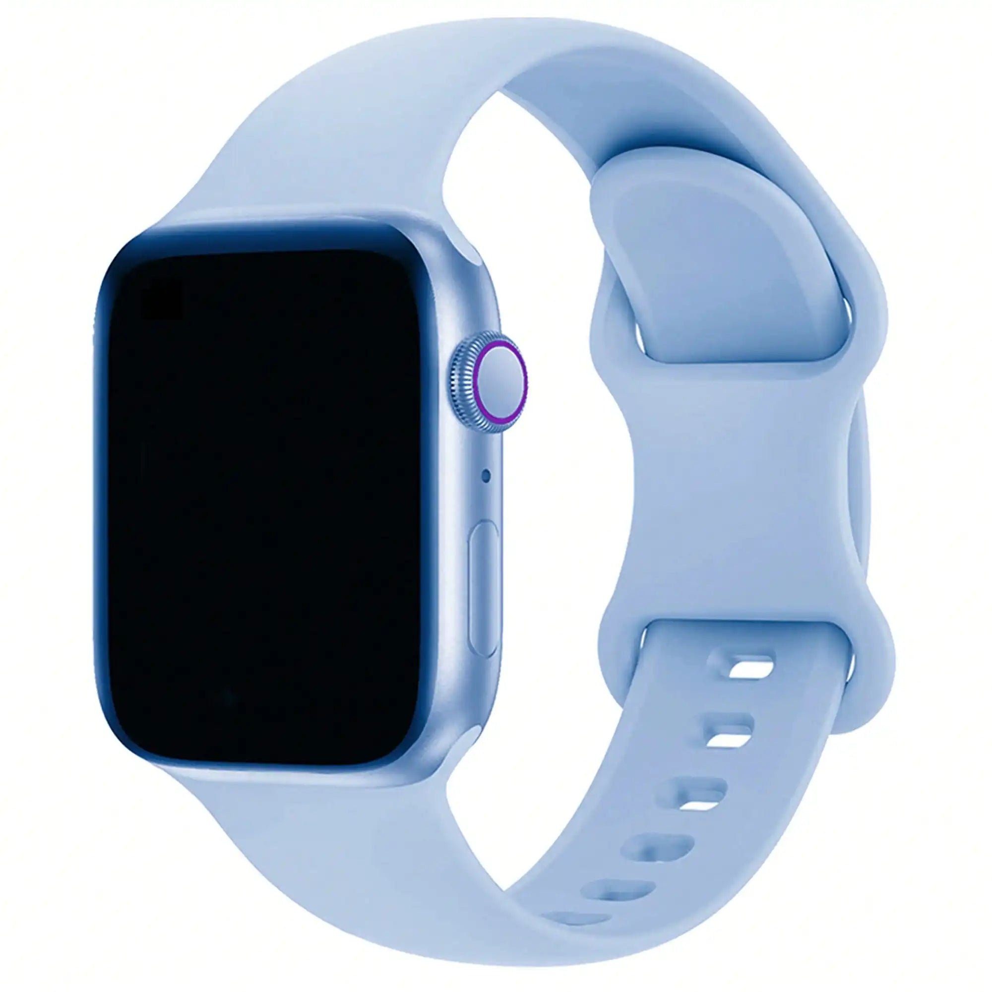 Soft Silicone Waterproof Sports Watch Band Compatible - Pink / United States / 38mm 40mm 41mm|38mm-40mm-41mm S-M