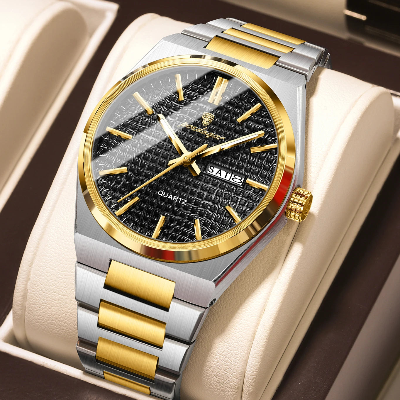Poedagar Original Luxury Men Clock Waterproof