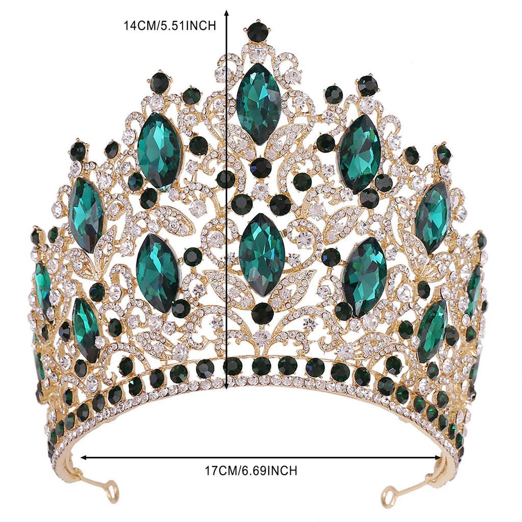 Luxury Wedding Tiaras For Bride Crystal Rhinestone