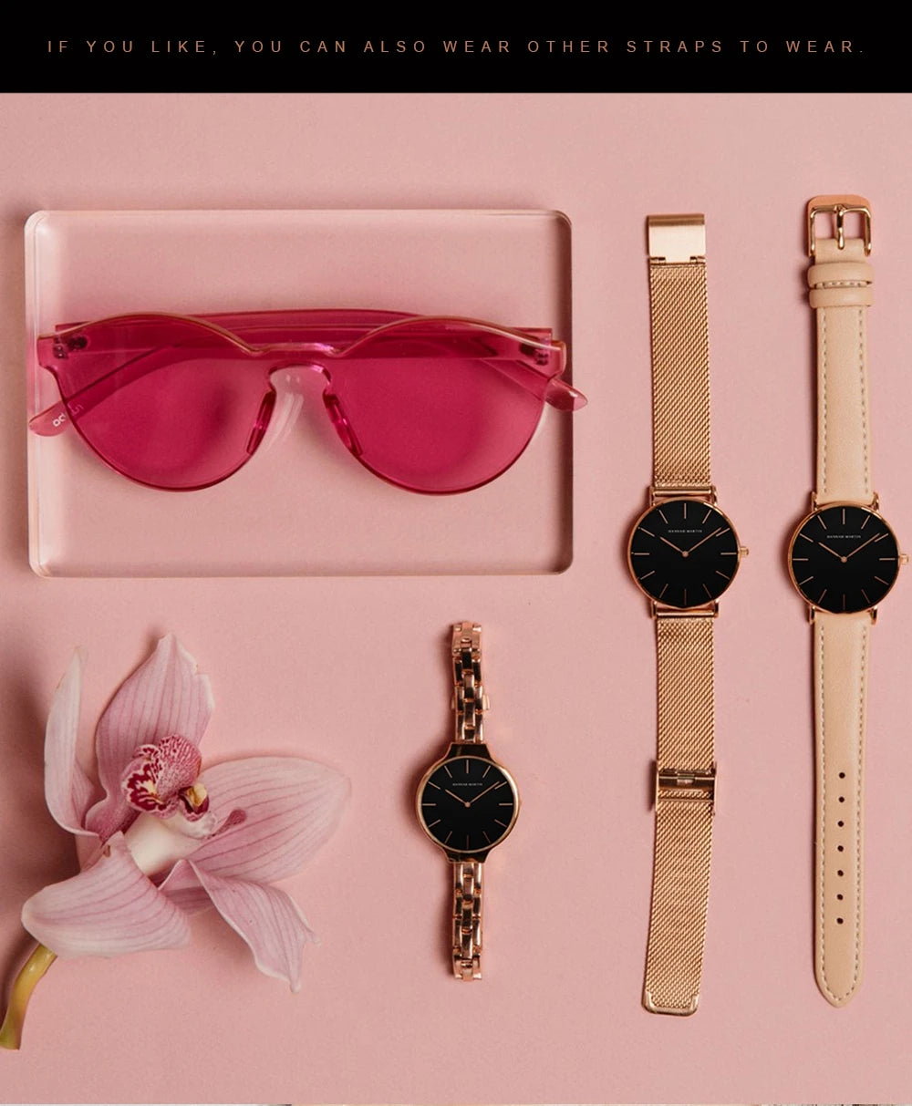 2023 New Women Bracelet Watch 1 Set Japan Quartz.