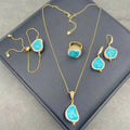 Raw Unique Irregular Turquoise Crystal Jewelry