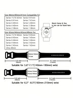 Soft Silicone Waterproof Sports Watch Band Compatible