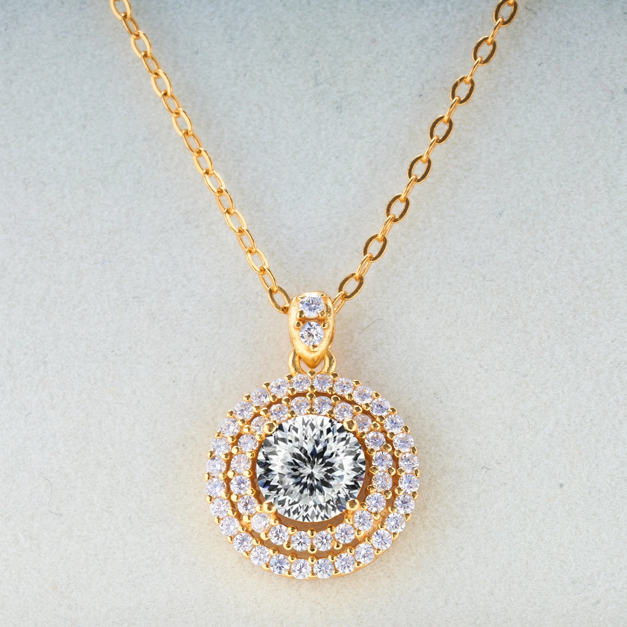 1.0 carat Certified D Color Moissanite Pendants