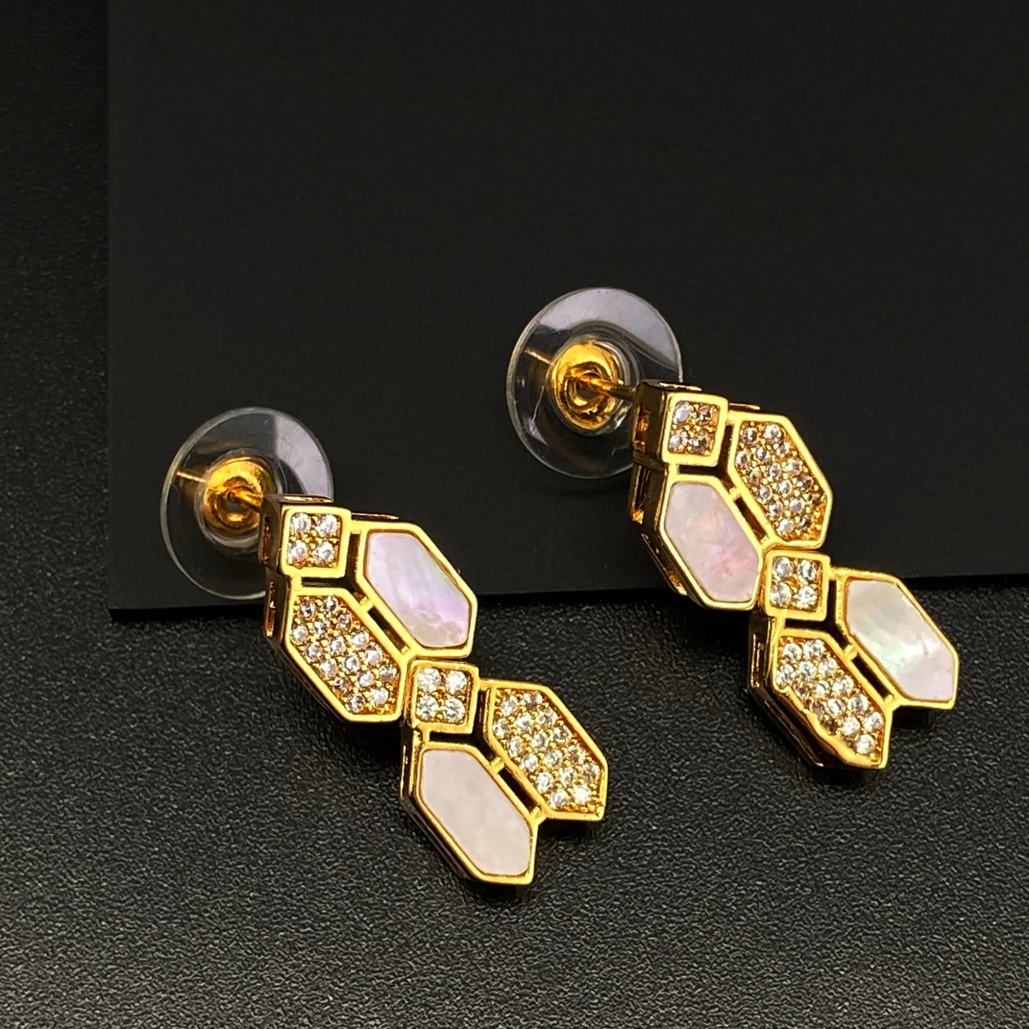 HY hot shell electro plated18K gold women's 4-piec