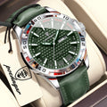 POEDAGAR Original Business Man Wristwatch Waterproof - 895 Silver Green / United States