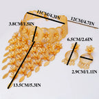 2er-Set Dubai europäische und amerikanische Blumenohrri