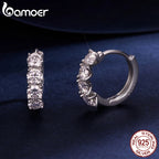 BAMOER Elegant Moissanite Stud Earrings