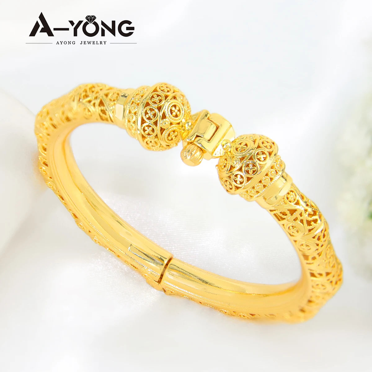 Dubai 24k Gold Jewelry Bracelet Copper Gold Plated