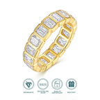 Jiuzuan Moissanit Ring, S925 Silber, 18K Weißgold