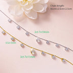 Oevas Water Drop 2-3CT 100% Real Moissanite Neckla