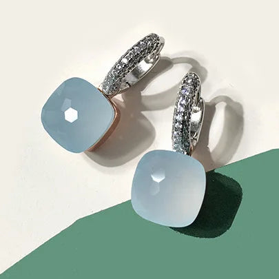 Pure 925 Sterling Silver Candy Style 21 Colors Pink - Light blue