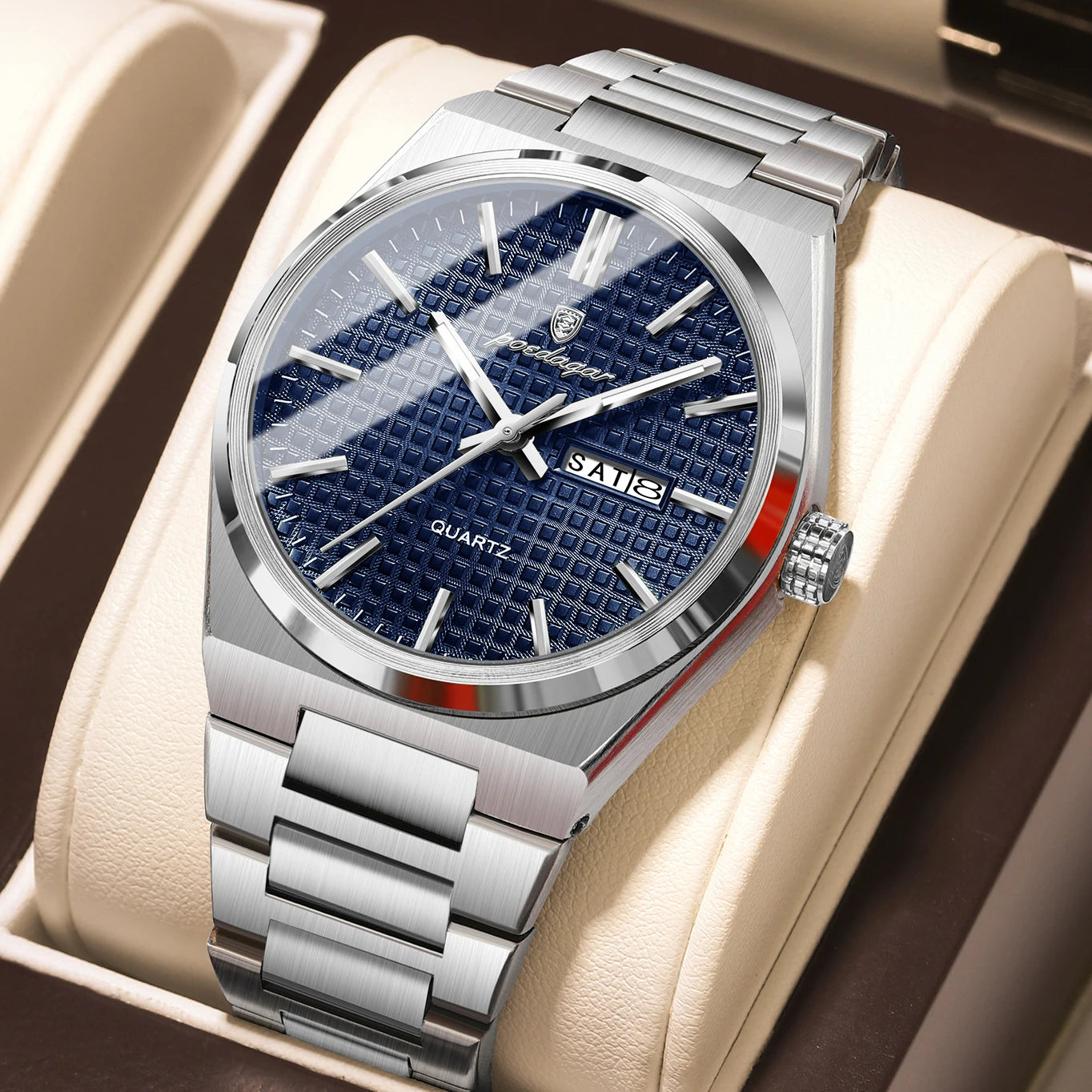 Poedagar Original Luxury Men Clock Waterproof